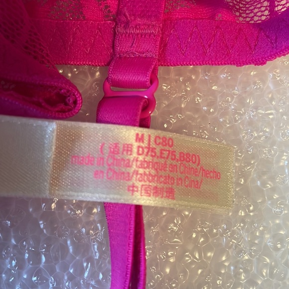 PINK by VS cup lined drops at bodice adj straps pulls over head Sz M - Picture 6 of 8